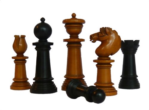 “Edinburgh Upright” Chess Set, Circa 1860