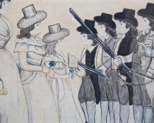 fig 1. English Naive Family Group, circa 1790