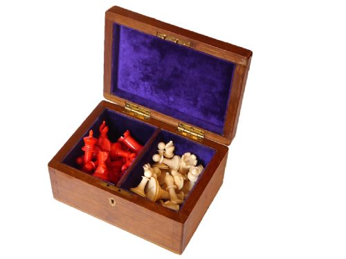 fig 1. Jaques Staunton Ivory Chess Set, circa 1890