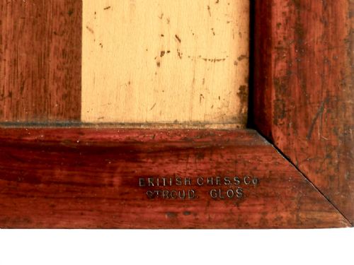 fig 1. Rare British Chess Company Board, 1891-1908