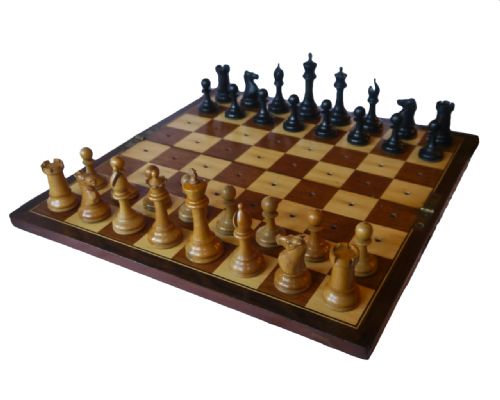 Antique Ship's or 'Campaign' Staunton Chess Set, Late 19th Century