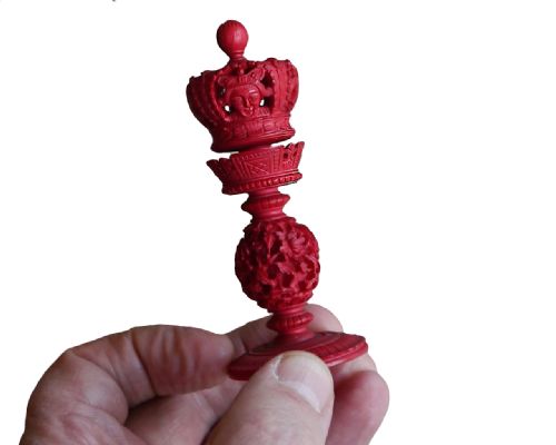 fig 2. Canton Export ‘Burmese Pattern’ Chess Set, 1836