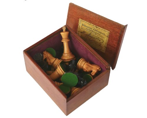 Antique Jaques Staunton Chess Set, Circa 1900