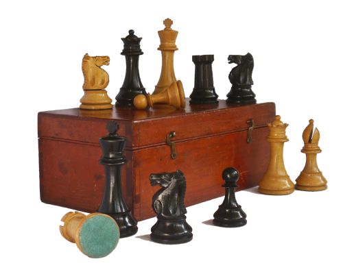 Staunton 'Four Inch' Chess Set in the British Chess Company Manner