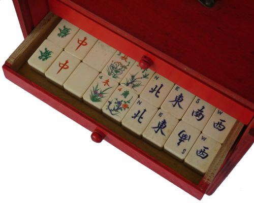 fig 2. Chinese Mahjong Set, Shanghai, 1920s