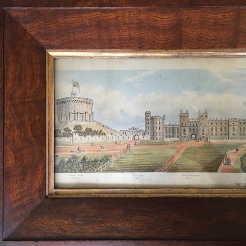 fig 1. Panoramic View of Windsor Castle, circa 1840, hand-coloured engraving on paper