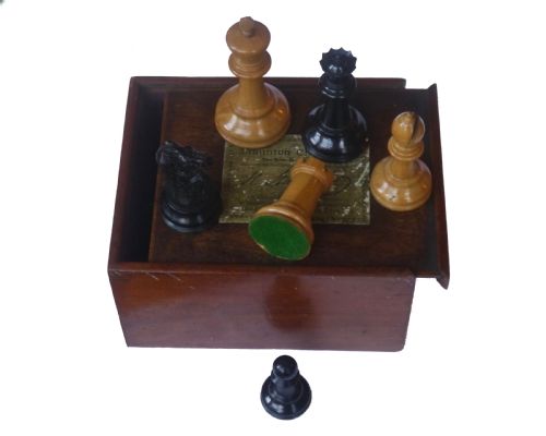 fig 1. Jaques Staunton Chess Set, circa 1900