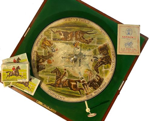 fig 1. Antique ‘Sandown’ Horse Racing Game by F. H. Ayres, circa 1920