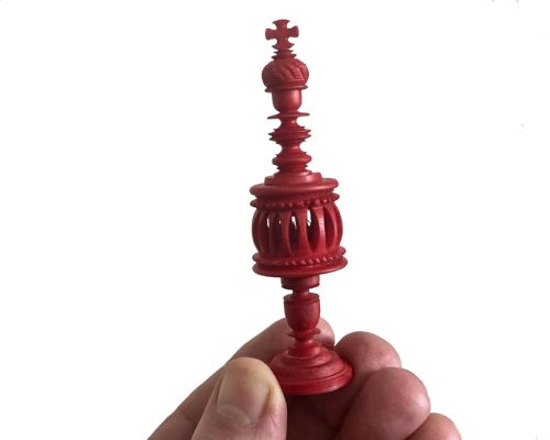 fig 1. Antique ‘Selenus Pattern’ Chess Set, Nuremberg, circa 1850