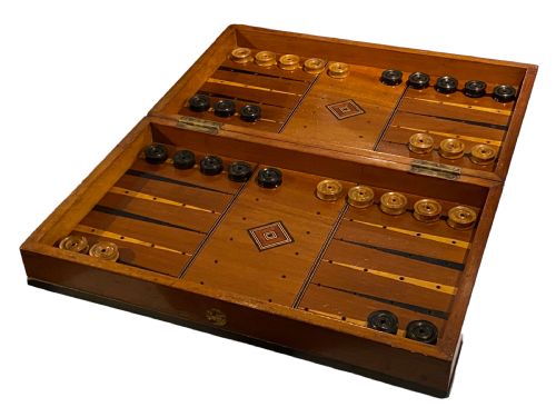 fig 1. Ship’s Chess & Backgammon Board, by Henry Whitty of Liverpool, Late 19th Century