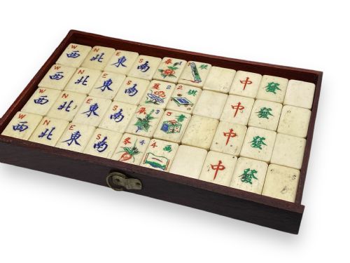 fig 3. Chinese Export Mahjong Set, Shanghai, circa 1925