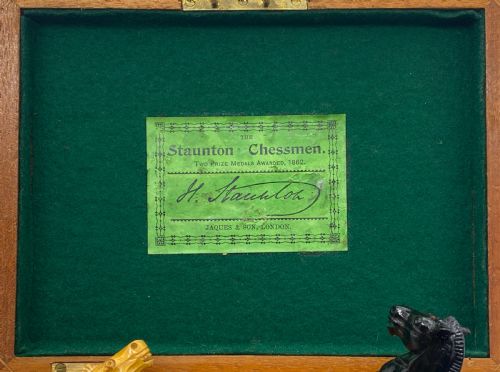 fig 1. Jaques '4 Inch' Boxwood & Ebony Staunton Chess Set, circa 1890-95