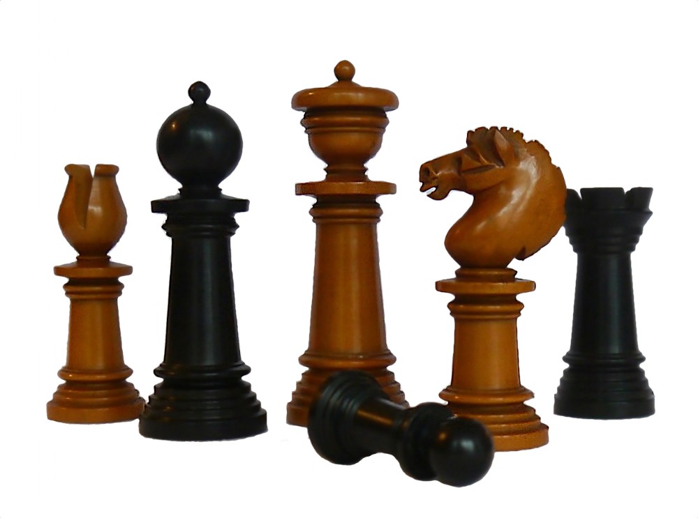 “Edinburgh Upright” Chess Set, circa 1860
