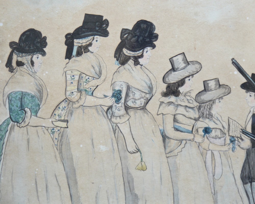 English Naive Family Group, circa 1790 View III