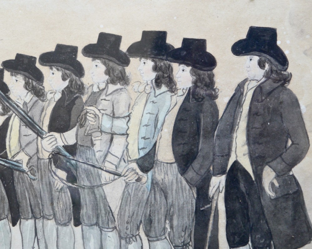 English Naive Family Group, circa 1790 View IV