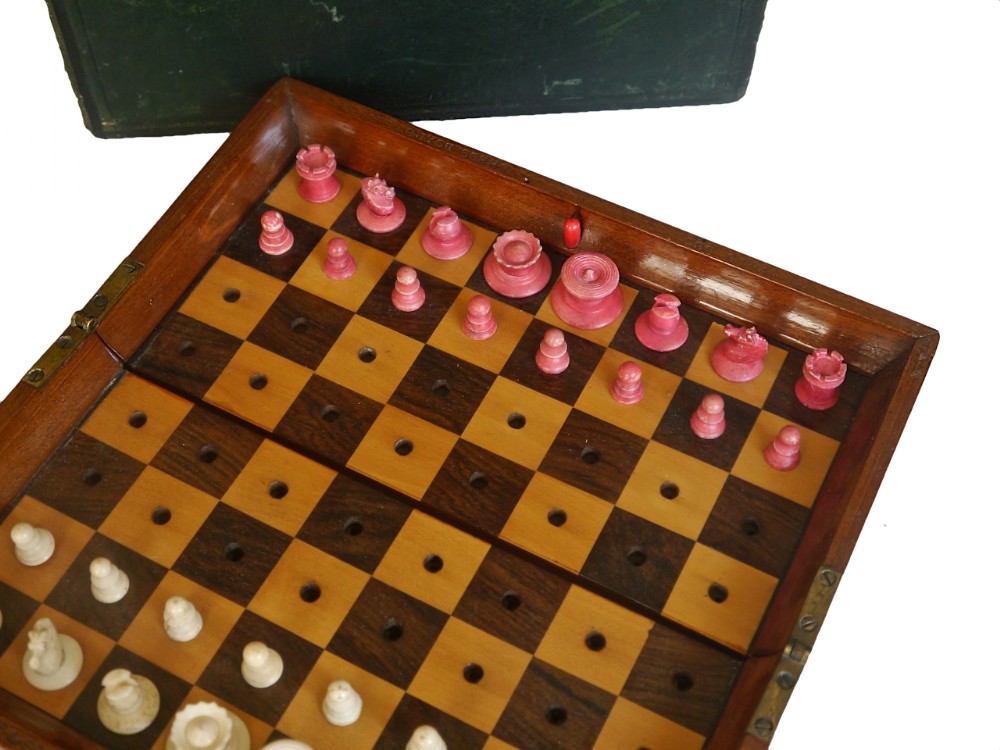 ‘In Statu Quo’ Travelling Chess Set by Jaques, London