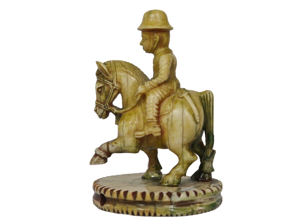 Unusual Indian Polo Chess Knight, Rajasthan, circa 1900