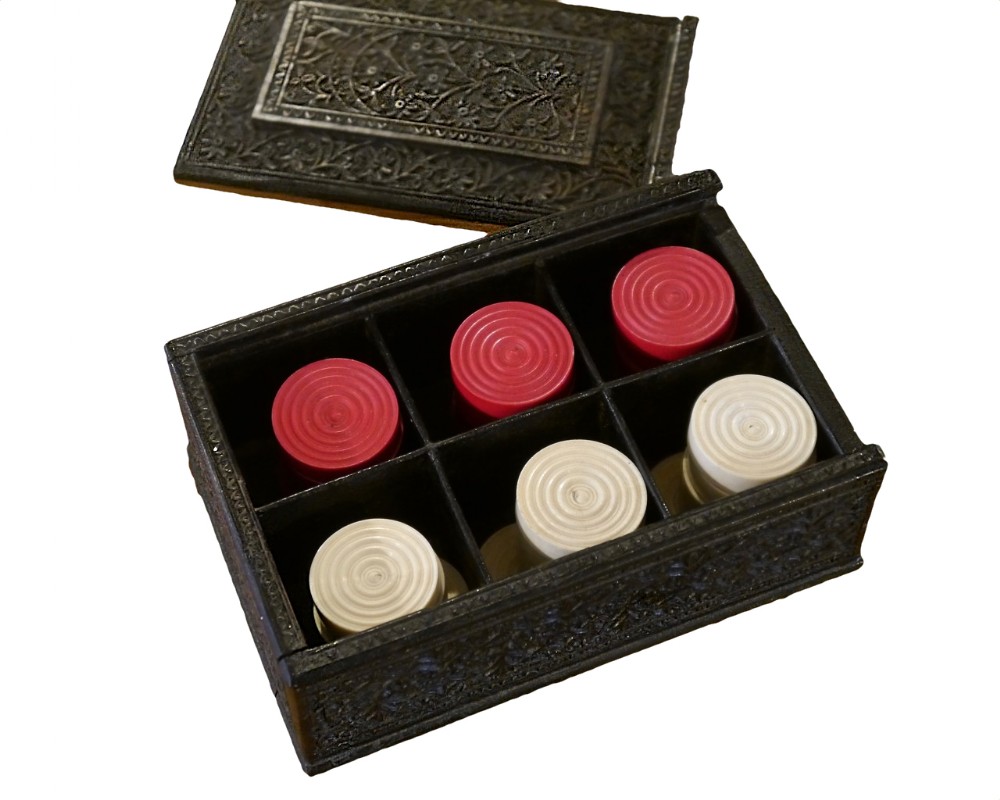 Antique Anglo-Indian Ivory Backgammon Counters, circa 1880