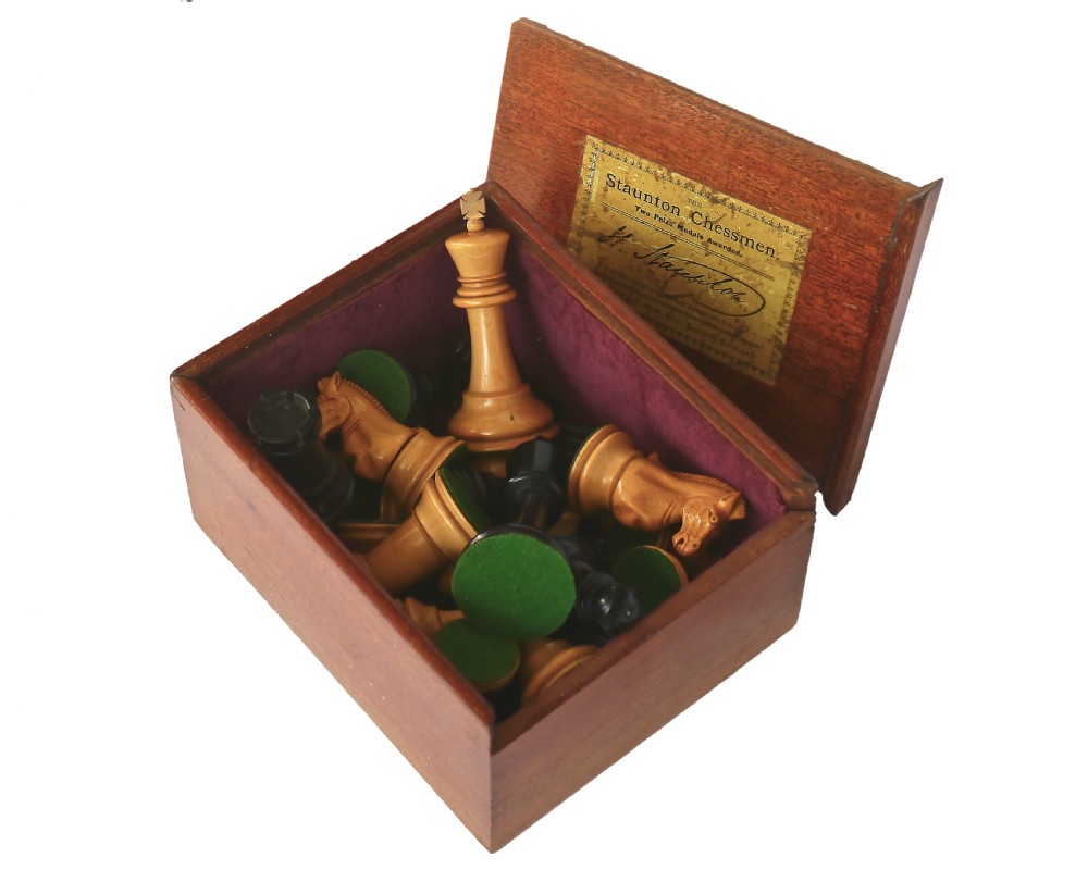 Antique Jaques Staunton Chess Set, circa 1900