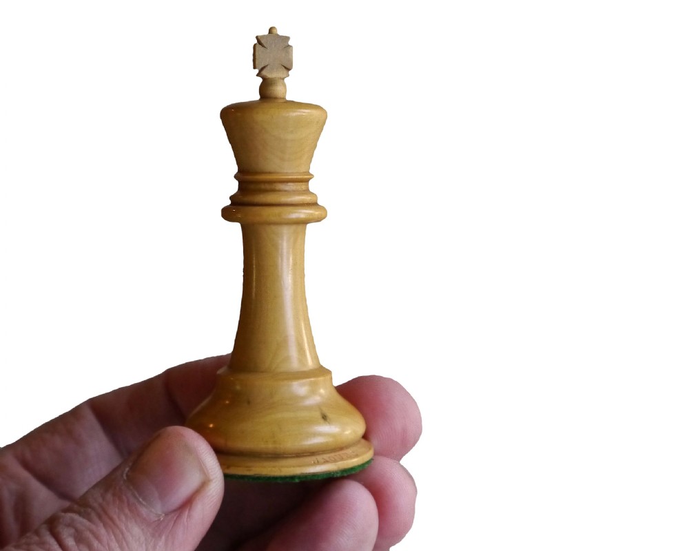 Antique Jaques Staunton Chess Set, circa 1900 View V