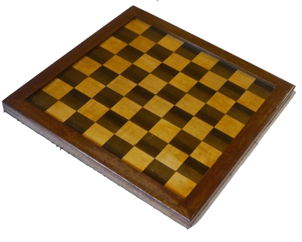 English Wooden Chess Board, circa 1920 View III