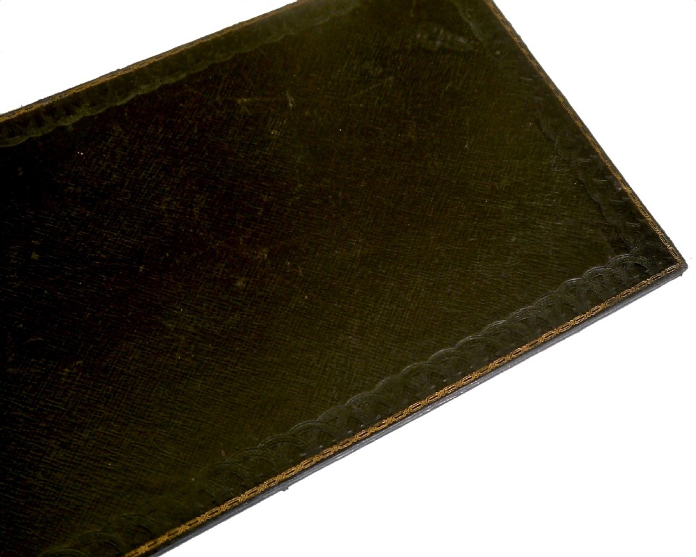 Antique ‘Leuchars’ Leather Chess Board View II