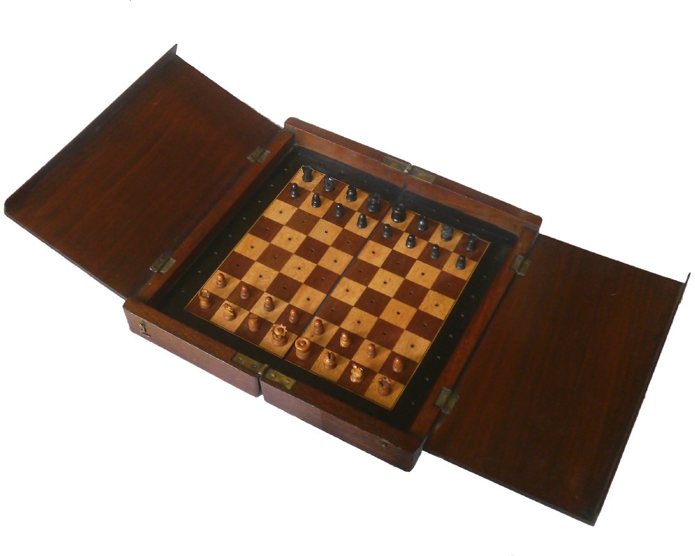 Rare British Chess Company Travelling Set, circa 1895