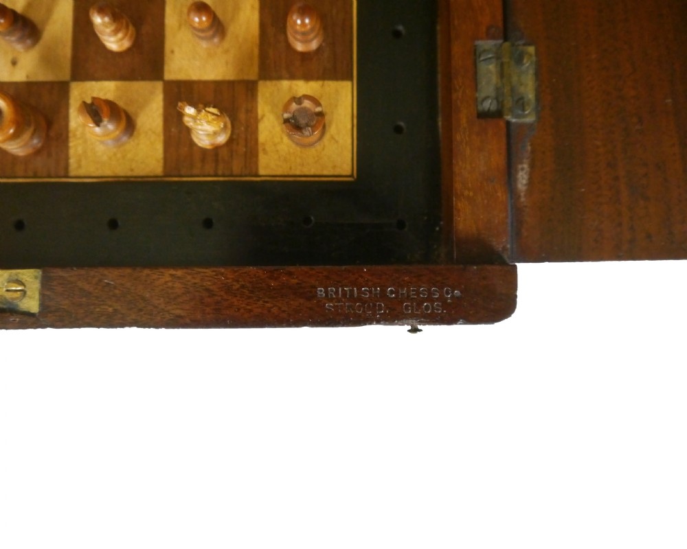 Rare British Chess Company Travelling Set, circa 1895 View V