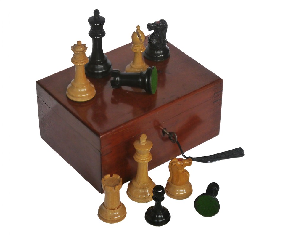 Staunton Chess Set by J. C. Vickery of Regent Street, circa 1900 View II