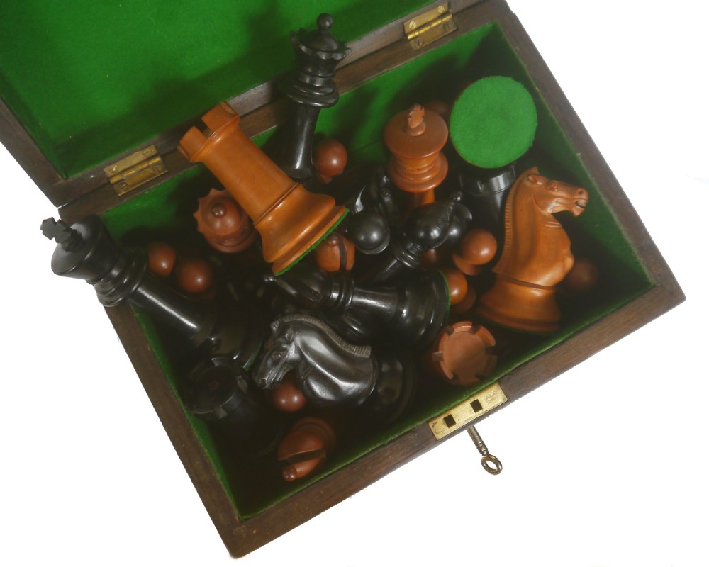 Fine 4.5 Inch Staunton Chess Set, circa 1880 View II