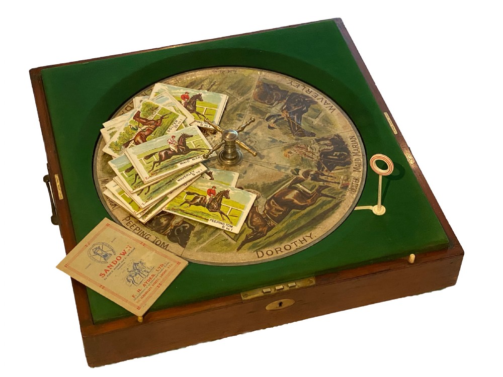 Antique “Sandown” Horse Racing Game by F. H. Ayres, 1920