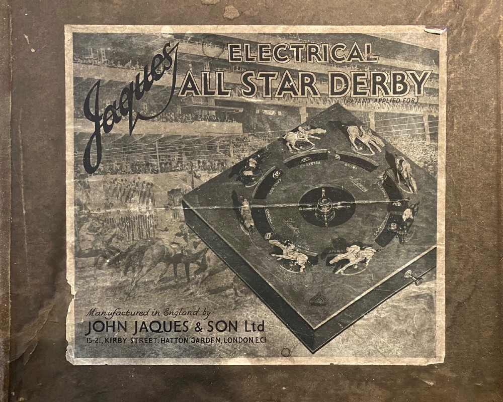 Jaques ‘Electrical All Star Derby’ Horse Racing Game, circa 1930 View V