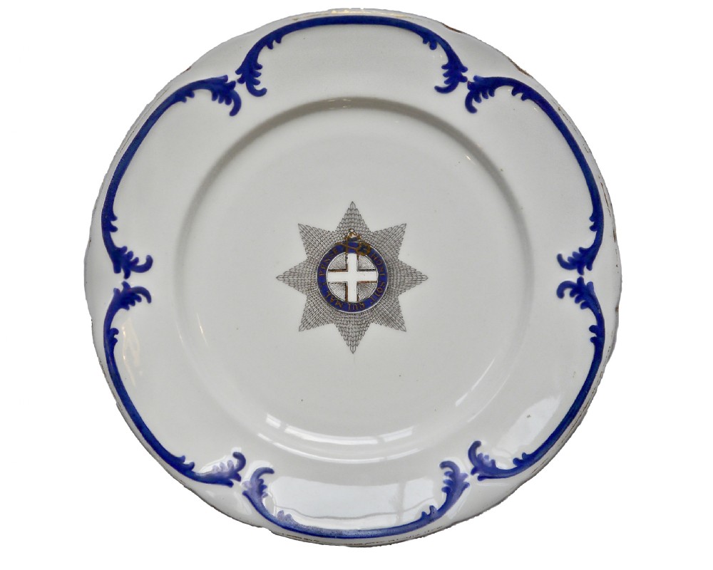 Victorian Order of the Garter Coalport Dinner Plate, Windsor Castle