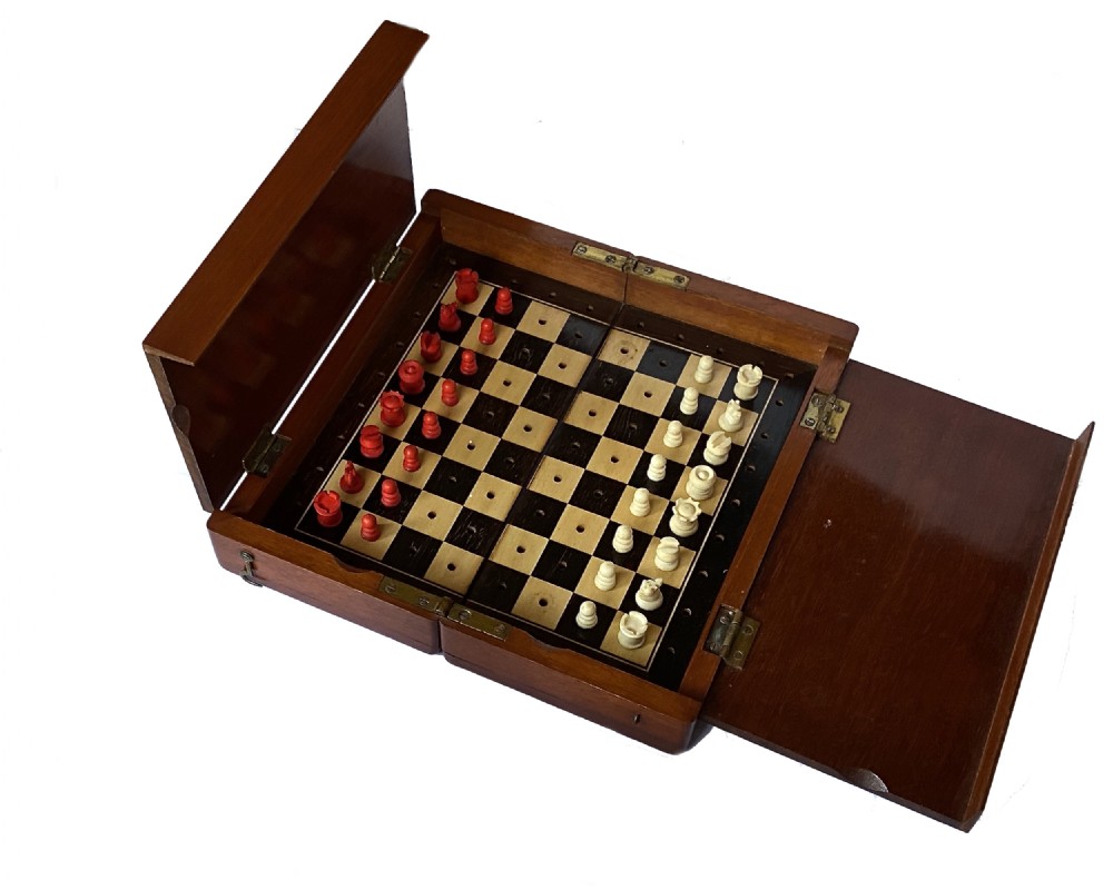 ‘Whittington Pattern’ Travelling Chess Set, circa 1890 View III