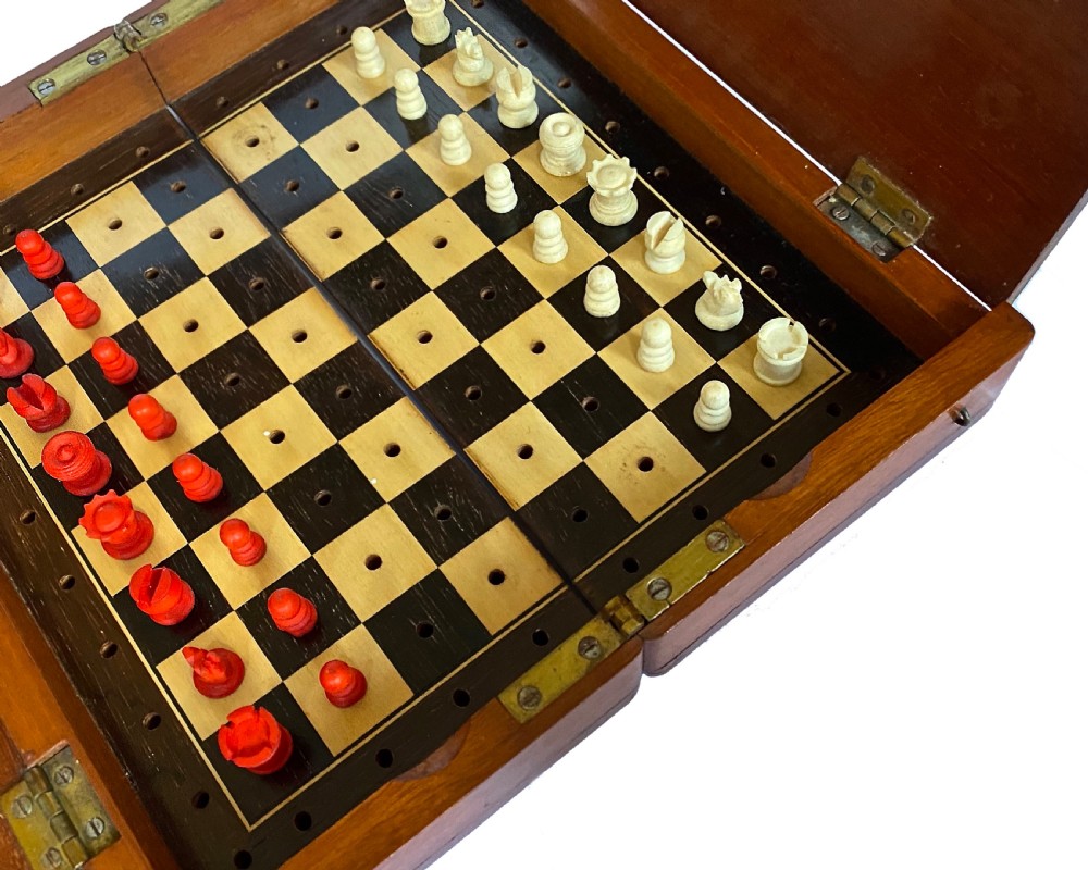 ‘Whittington Pattern’ Travelling Chess Set, circa 1890 View IV