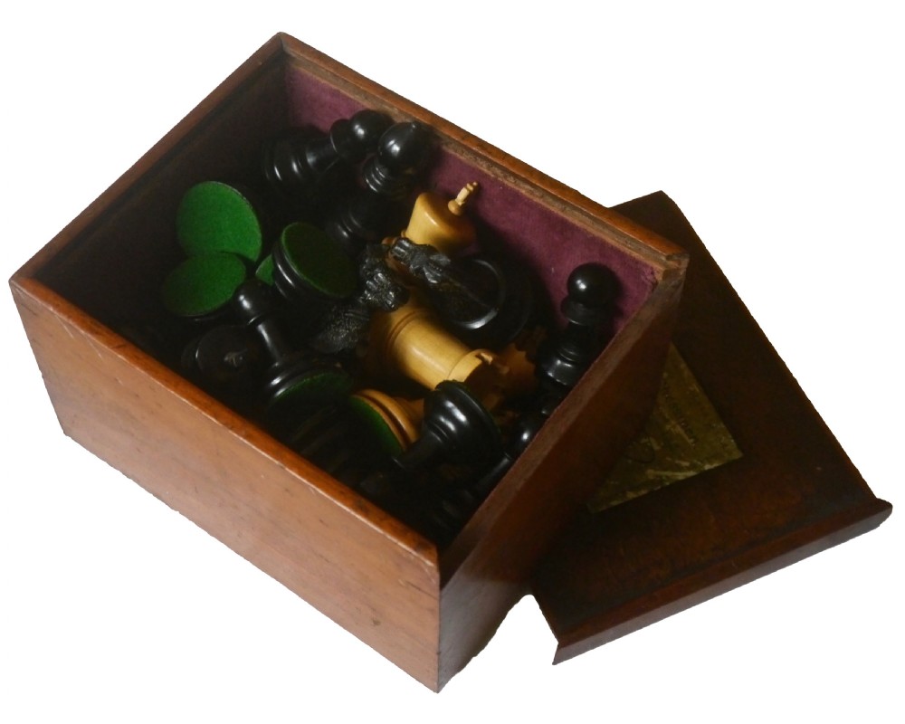 Jaques Staunton Chess Set, circa 1900 View V