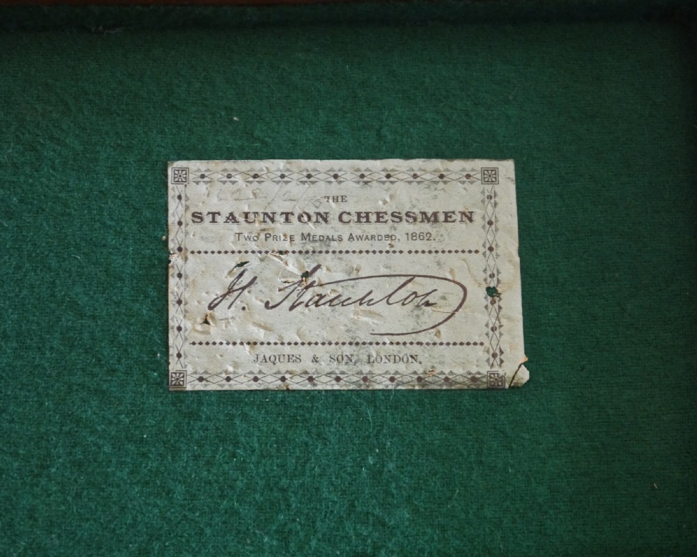 Antique Jaques Staunton ‘Four Inch’ Chess Set, circa 1890-95 View III