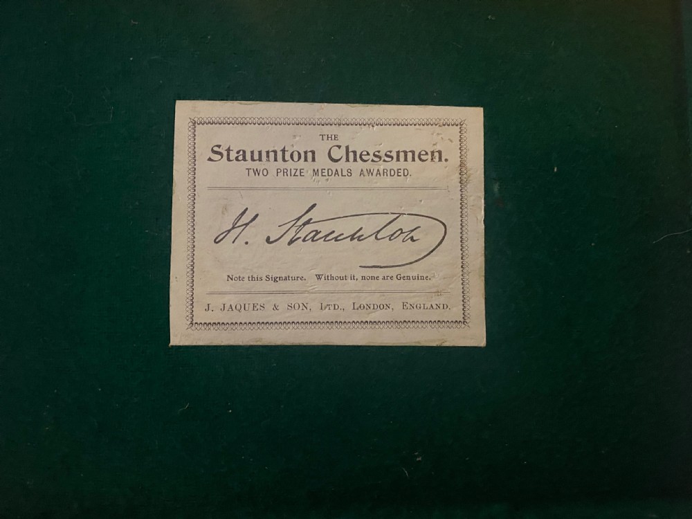 Jaques Staunton ‘Four Inch’ Chess Set, 1915-20 View II