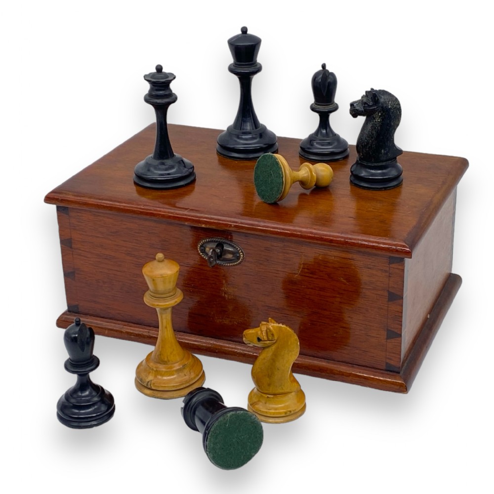 German 'Staunton' Pattern Chess Set, circa 1900