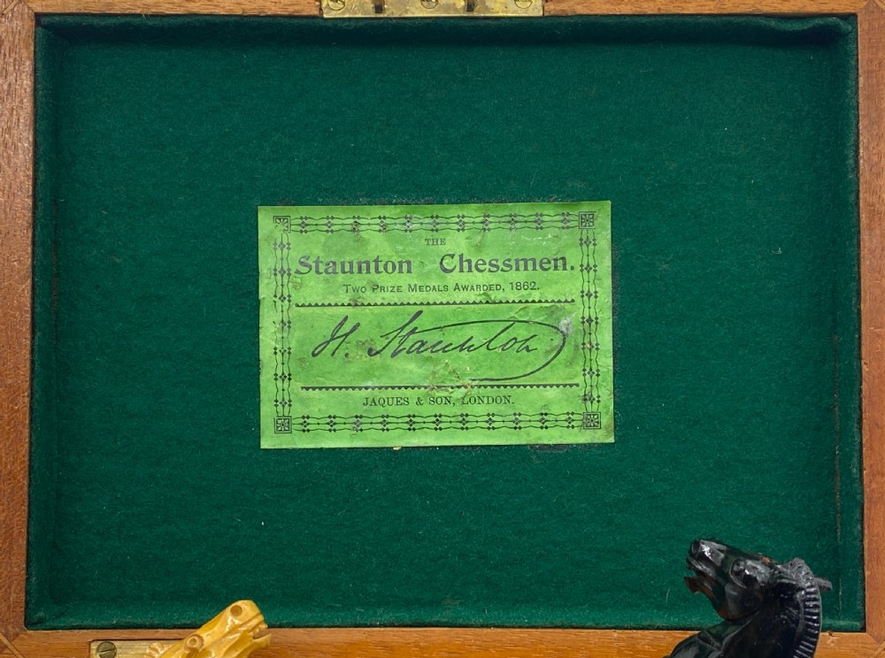 Jaques '4 Inch' Boxwood & Ebony Staunton Chess Set, circa 1890-95 View II