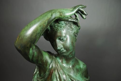 19thc Bronze Figure of Ceres