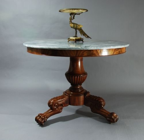19thc French Marble Top Centre Table