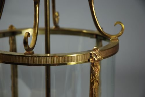 French Gilt Brass Lantern