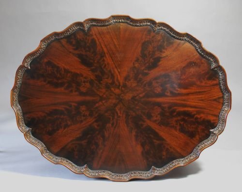 fig 1. Edwardian Chippendale revival mahogany occasional table