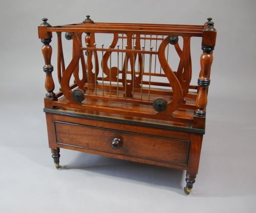 fig 1. 19thc mahogany & ebony canterbury