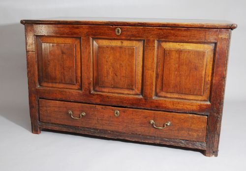 18thc Pine Mule Chest