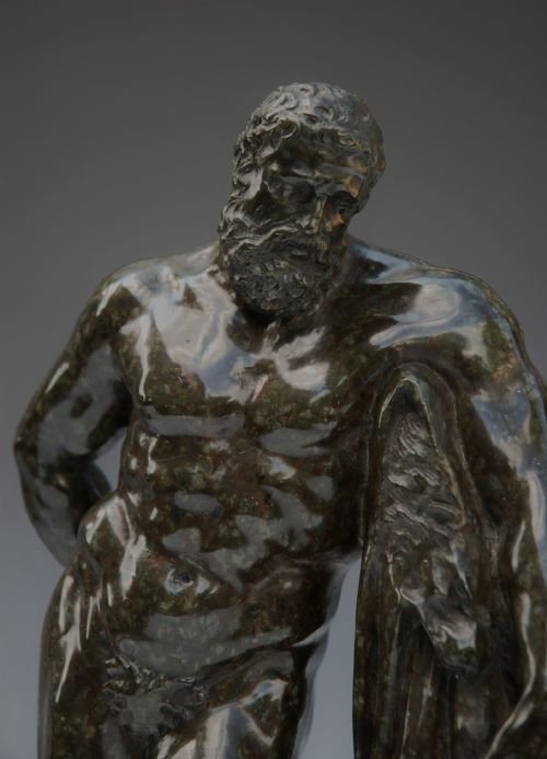 fig 1. 19thc carved Serpentine figure of Farnese Hercules