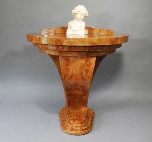 1920'S Art Deco Demi-lune Table