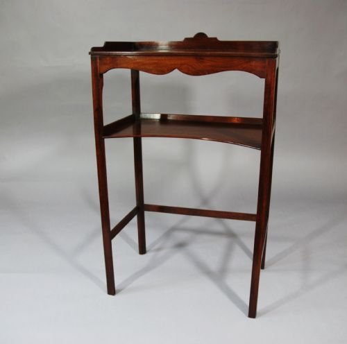 Early 19thc Mahogany Two-tier Table