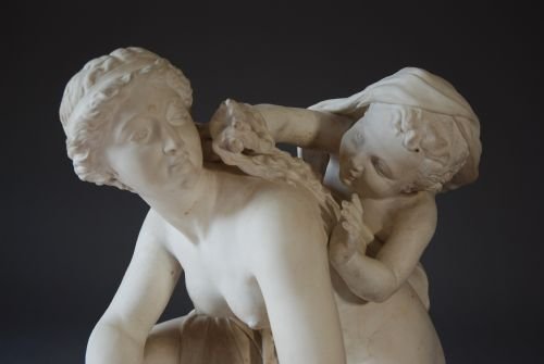 19thc Large Parian Figure